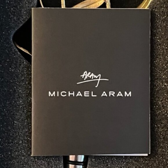 Michael Aram NIB Olive Branch Wine Stopper Gold Nickel Black Enamel - Picture 6 of 15